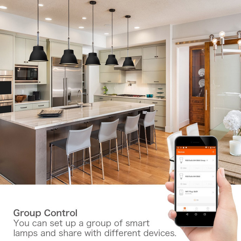 E27 7W RGB WiFi APP Alexa Voice Control Smart LED Bulb E27 7W RGB WiFi APP Alexa Voice Control Smart LED Bulb